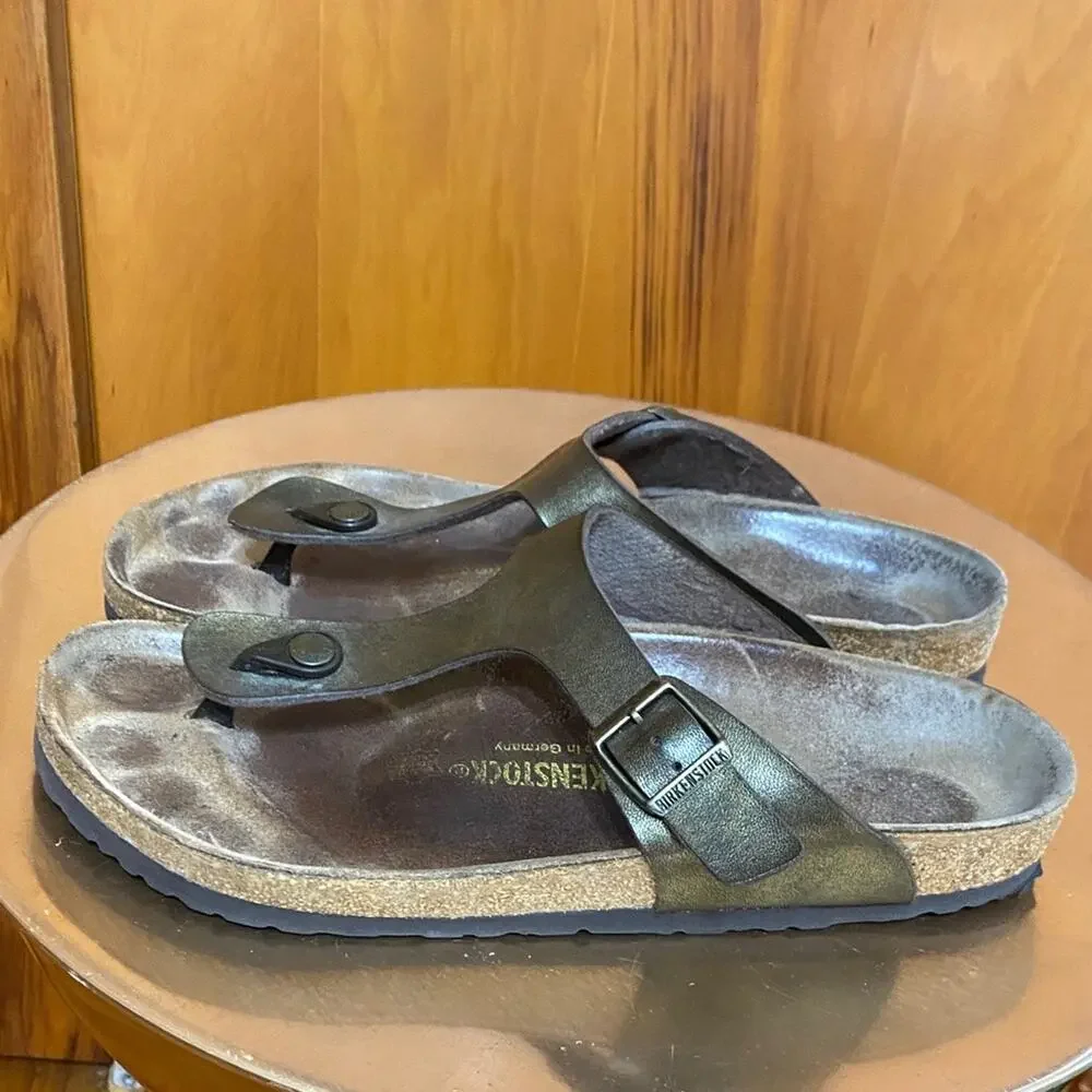 Birkenstock Bronze Leather Sandals Classic 42 270 Excellent condition! Boho Cali